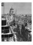 Elevated View Of Fleet Street And Saint Pauls Cathedral by W. Robert Moore Limited Edition Print