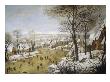 A Winter Landscape With Skaters And A Bird Trap by Pieter Brueghel The Younger Limited Edition Print