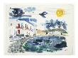 Mykonos Bay With Windmills, Greece by Frederick C. Czufin Limited Edition Print