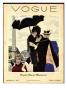Vogue Cover - October 1927 by Pierre Mourgue Limited Edition Pricing Art Print