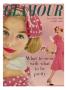 Glamour Cover - March 1958 by Sante Forlano Limited Edition Print