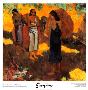 Three Tahitian Women On A Yellow Background by Paul Gauguin Limited Edition Print