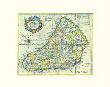 Map Of Barbados by Eman Bowen Limited Edition Print