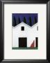 White Barn With Red Sculpture by Ian Tremewen Limited Edition Print