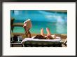 Woman Reading By Hotel Swimming Pool, Las Vegas, Nevada, Usa by Ray Laskowitz Limited Edition Print