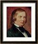 Portrait Of Robert Schumann (1810-1856) by Gustav Zerner Limited Edition Pricing Art Print