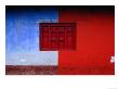 Painted Shutter On House Facade, San Cristobel De Las Casas, Mexico by Jeffrey Becom Limited Edition Print