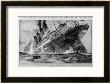 The Lusitania Sinks After Being Hit By German Torpedoes by Charles Dixon Limited Edition Print