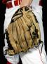 Midsection Of A Baseball Player Wearing A Baseball Glove by Adam Burn Limited Edition Print