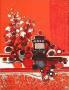 Cafetiere Noire Sur Fond Rouge by Frederic Menguy Limited Edition Print