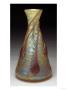 An Applied Iridescent Glass Vase, Circa 1900 by Tani Bunchu Limited Edition Pricing Art Print