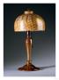 An Applied Favrile Glass Desk Lamp by Guiseppe Barovier Limited Edition Print