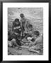 Boys Playing Cards On Steps In Town by Dmitri Kessel Limited Edition Print