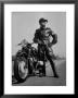 Front Shot Of A German Made Bmw Motorcycle And Rider by Ralph Crane Limited Edition Print