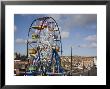 Big Ferris Wheel In Luna Park Amusements Funfair By Harbour, Scarborough, North Yorkshire, England by Pearl Bucknall Limited Edition Print
