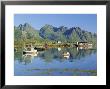 Fishing Boat In Austnesfjorden, Lofoten Islands, Nordland, Norway, Scandinavia, Europe by Gavin Hellier Limited Edition Print