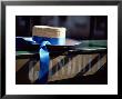 Close-Up Of Gondolier's Straw Hat And Blue Ribbon, Venice, Veneto, Italy, Europe by Oliviero Olivieri Limited Edition Print