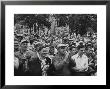 Milwaukee Braves Fans Jam The Streets To Welcome Team Back From Road Trip With Victory Parade by Francis Miller Limited Edition Pricing Art Print