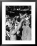 Men Having A Beer Drinking Contest At The Company Picnic by Allan Grant Limited Edition Pricing Art Print