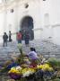 Flower Lady On Steps Of Catholic Church, Chichicastenango, Guatemala by Dennis Kirkland Limited Edition Print