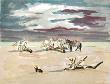 Le Repos Des Cavaliers Sur La Plage by Yves Brayer Limited Edition Print