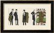 Gentlemen In Evening Dress Queue To Collect Their Overcoats From The Cloakroom by Bernard Boutet De Monvel Limited Edition Print