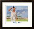 Cricket Player Raises His Cap As He Retires From The Pitch by Septimus Scott Limited Edition Print