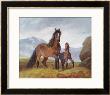 A Welsh Mountain Mare And Foal, 1854 by John Frederick Herring I Limited Edition Pricing Art Print