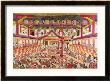 Interior Of A Kabuki Theatre, Circa 1745 by Okumura Masanobu Limited Edition Print