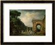 The Gardens Of The Villa Ludovisi, Rome, 1749 by Claude Joseph Vernet Limited Edition Print