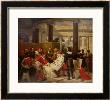 Pope Julius Ii Ordering Bramante, Michelangelo And Raphael To Build The Vatican & St. Peter's 1827 by Horace Vernet Limited Edition Print