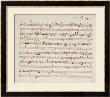 Autographed Manuscript Of Valse Opus 70 No.1 In G Flat Major by Fryderyk Chopin Limited Edition Pricing Art Print