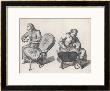 Two French Craftsmen Work On The Elaborate Upholstery On A Pair Of Louis Xv Style Fauteuils by Benard Limited Edition Print