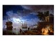 Night: A Port In The Moonlight, 1748 by Claude Joseph Vernet Limited Edition Print