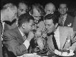 Sidney Skolsky Sharing A Float With John Garfield At The Drugstore Party by Peter Stackpole Limited Edition Pricing Art Print