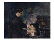 Nils Larsen Playing, 1912 (Oil On Canvas) by Bernhard Dorotheus Folkestad Limited Edition Pricing Art Print
