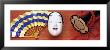 Noh Mask Japanese Hand Drum And Fan by Panoramic Images Limited Edition Print
