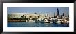 Boats Moored At A Dock, Chicago, Illinois, Usa by Panoramic Images Limited Edition Print