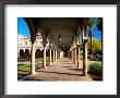 Columnaded Arcade Of Pima County Courthouse, Tucson, Arizona by David Tomlinson Limited Edition Print