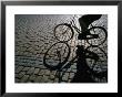 Shade Of Cyclist Crossing Amalienborg Slotsplads, Copenhagen, Denmark by Martin Lladã³ Limited Edition Print