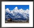 Old Farm With Snowy Tetons Backdrop, Grand Teton National Park, U.S.A. by Christer Fredriksson Limited Edition Print