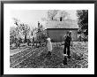 Couple Working In Garden On Farm Security Housing Project by Carl Mydans Limited Edition Print