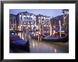 Gondolas At Night, Venice, Italy by Peter Adams Limited Edition Print