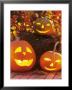 Halloween: Hollowed Out Pumpkins With Candles by Friedrich Strauss Limited Edition Pricing Art Print
