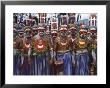 Highlands Warriors Marching Performance At Sing Sing Festival, Mt. Hagen, Papua New Guinea by Keren Su Limited Edition Print