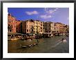 Boat Traffic By Rialto Bridge, Ponte Rialto, Venice, Veneto, Italy by Walter Bibikow Limited Edition Print