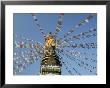 Prayer Flags On Boudhanath Stupa, Kathmandu, Nepal by Tony Waltham Limited Edition Print