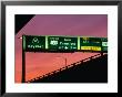Freeway Sign In Mateo County, San Francisco, California, Usa by Stephen Saks Limited Edition Print
