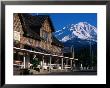 Mccloud Mercantile Hall With Mt. Shasta In Background, Mt. Shasta, California by John Elk Iii Limited Edition Print