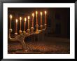 Menorah With Candles, Lit For Chanukah, Bellevue, Washington, Usa by John & Lisa Merrill Limited Edition Print